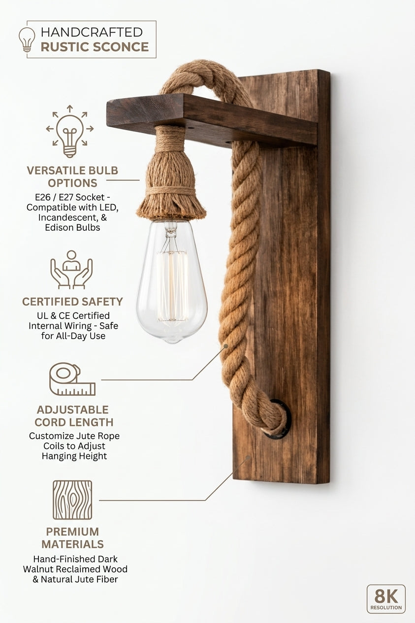 Vintage Rustic Wall Lamp