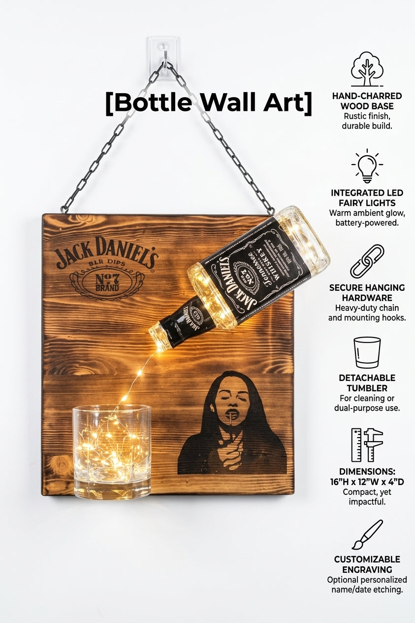 LED Bottle Wall Art