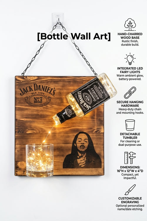 LED Bottle Wall Art
