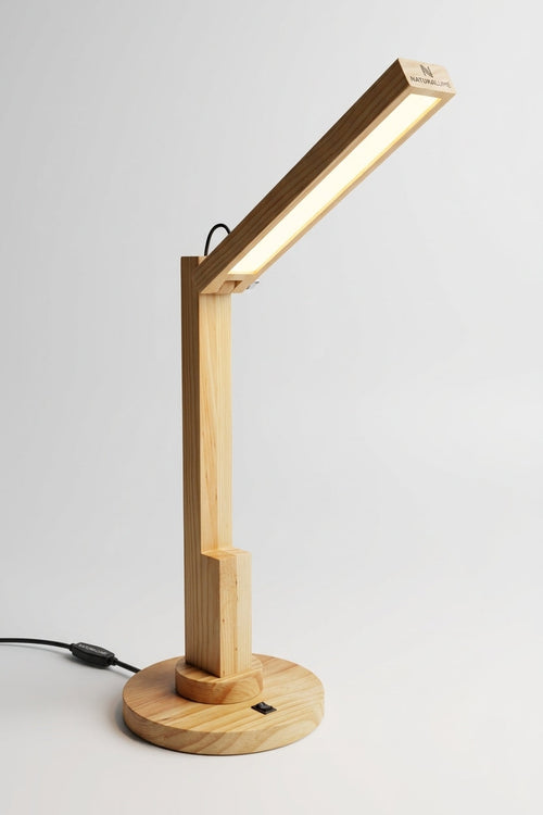Adjustable Wood LED Desk Lamp