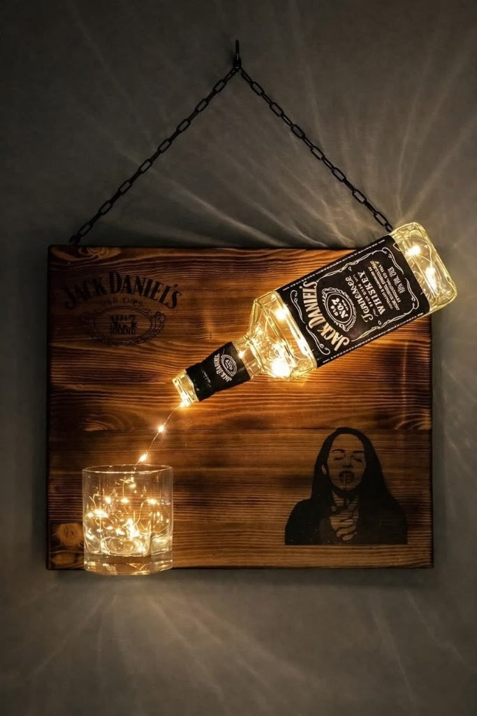 LED Bottle Wall Art